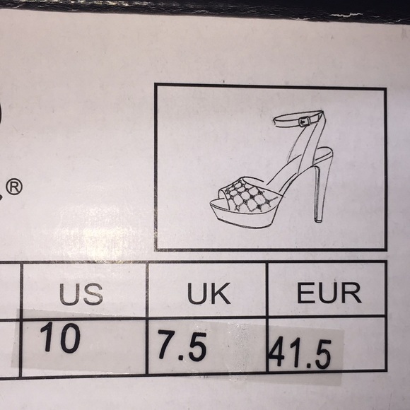 Qupid Ladies Platform Black Suede 5” Heels Pumps Open Toe Black Suede Size 10 - Picture 15 of 16